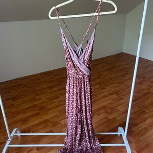 American Eagle Outfitters Floral Maxi Dress in Pink and Purple